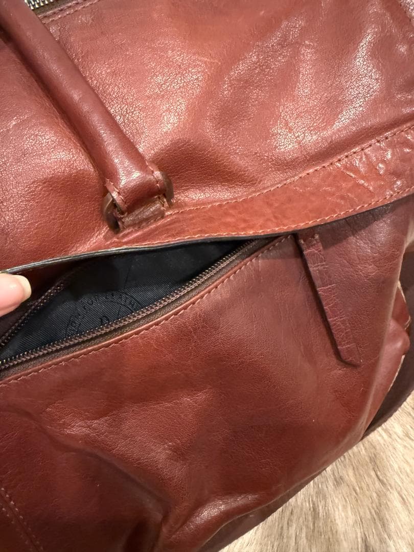 本革 ボストンバッグ 北欧 Saddler 高級ガーメントバッグ