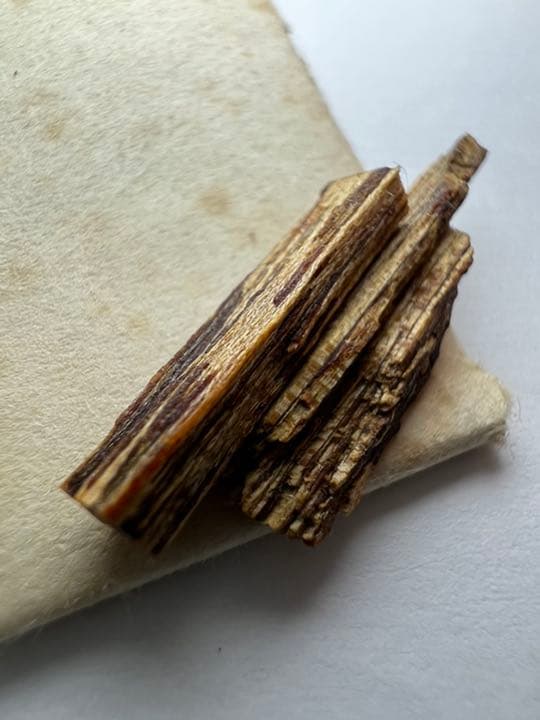 古渡命銘木 志野流家元名香　伽羅　【うてな】0.174g 香木/お香/沈香/伽羅