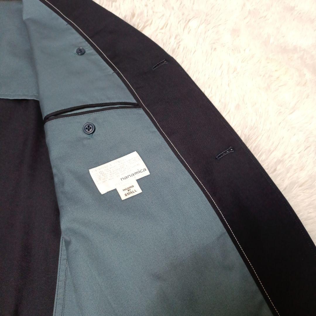 極美品■nanamica オーバサイズ テーラードジャケット ネイビー