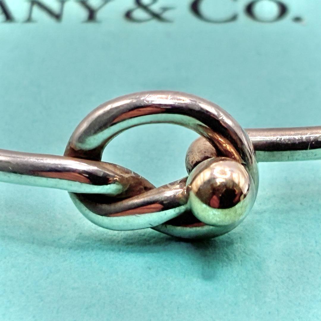 オールドティファニー フック＆アイ ラブノット バングル コンビ 925×750