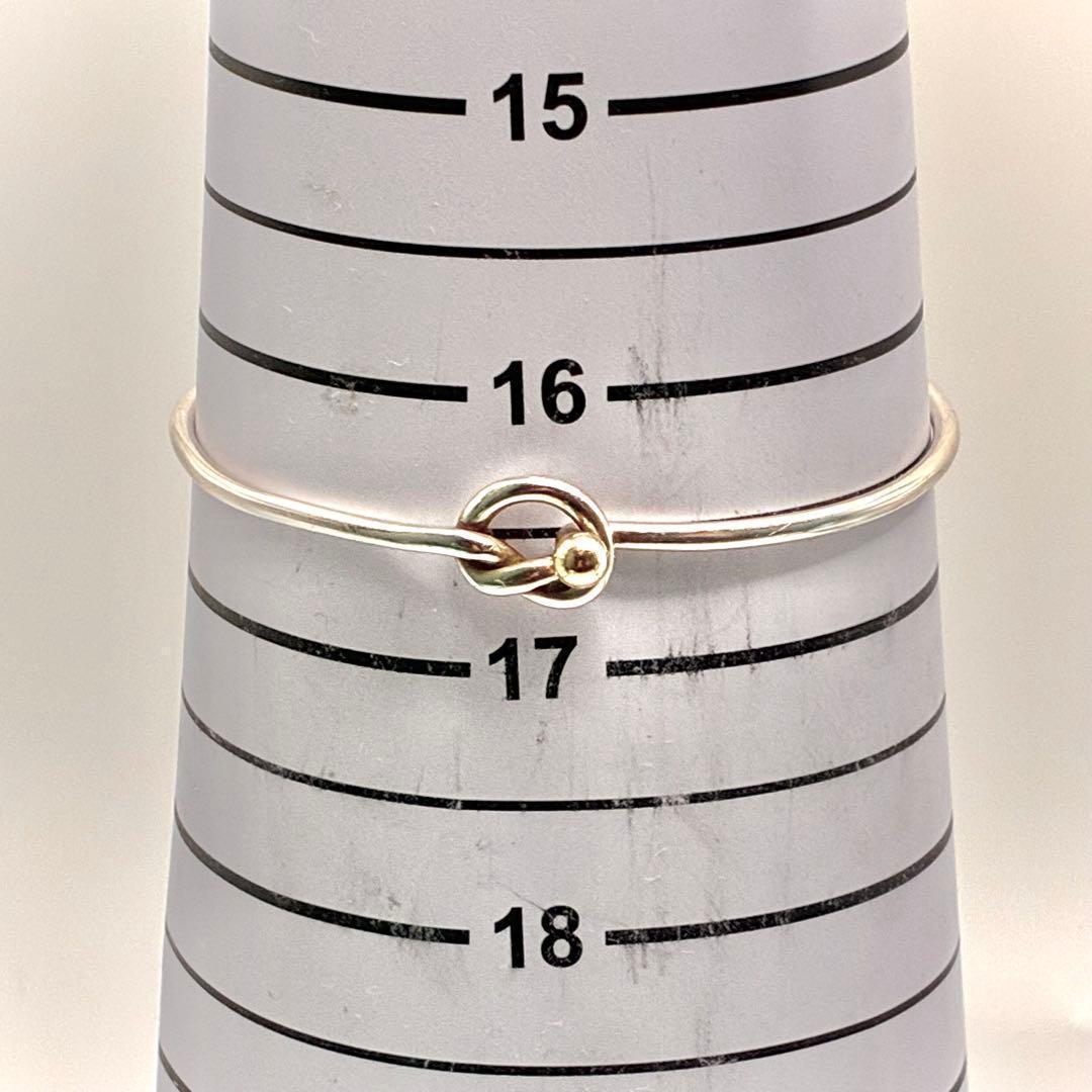 オールドティファニー フック＆アイ ラブノット バングル コンビ 925×750