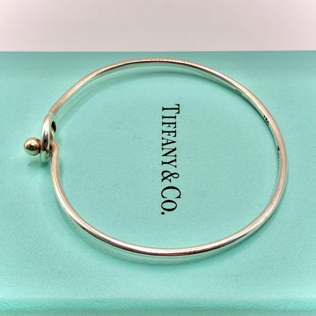 オールドティファニー フック＆アイ ラブノット バングル コンビ 925×750