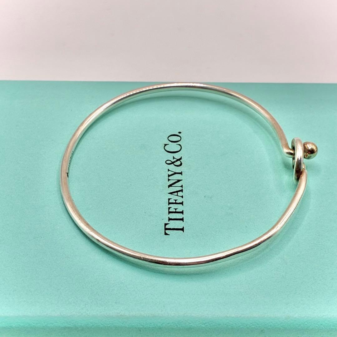 オールドティファニー フック＆アイ ラブノット バングル コンビ 925×750