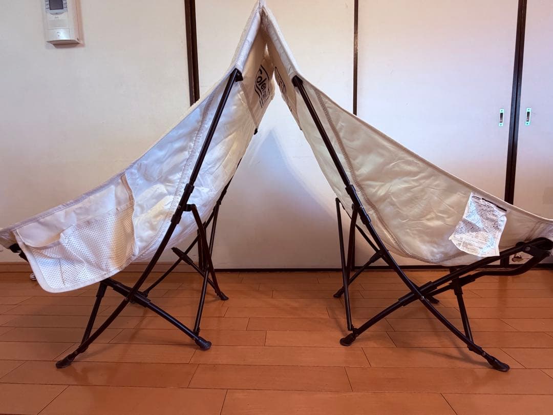 冬キャンプに！コールマンヒーリングチェアNX HB ホワイトボア
