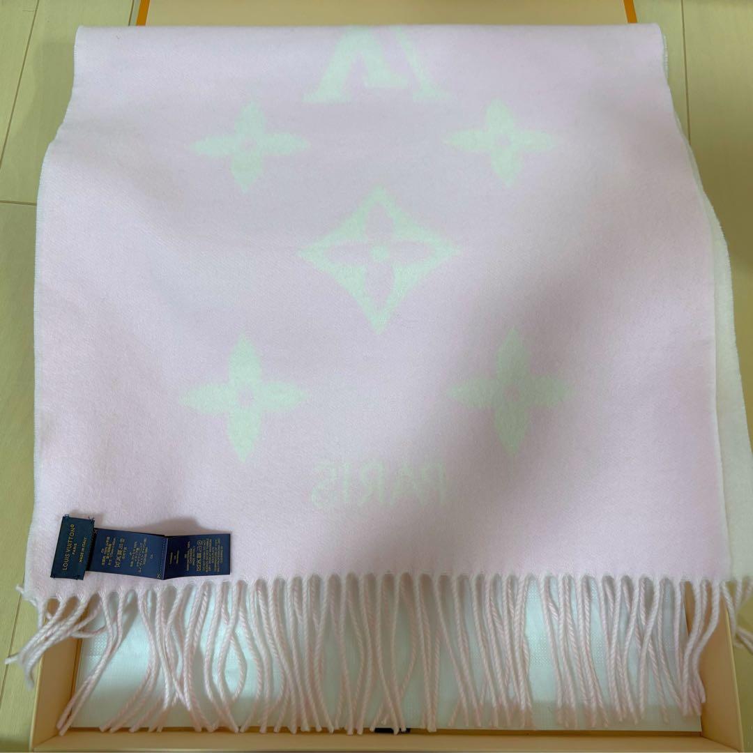【極美品】LOUIS VUITTON マフラー レイキャビック ローズクレール