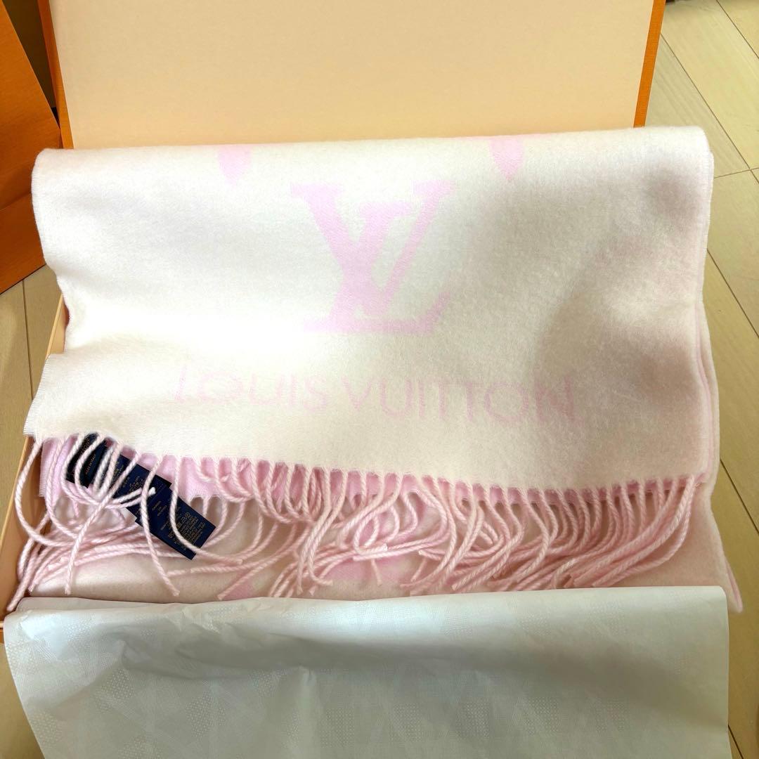 【極美品】LOUIS VUITTON マフラー レイキャビック ローズクレール
