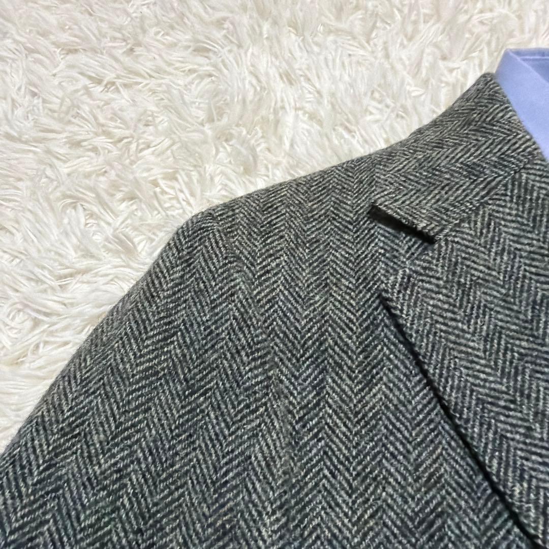 ジェイプレス　テーラードジャケット　ヘリンボーン　Sサイズ　くるみボタン