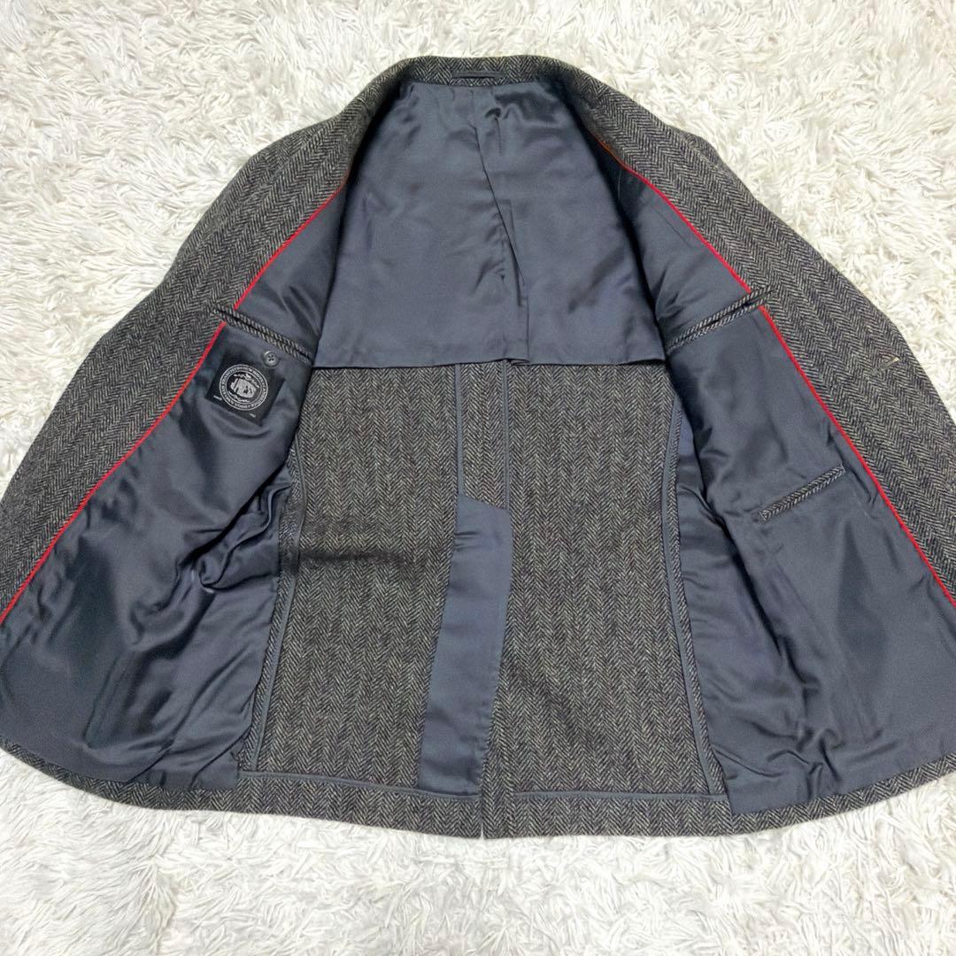 ジェイプレス　テーラードジャケット　ヘリンボーン　Sサイズ　くるみボタン