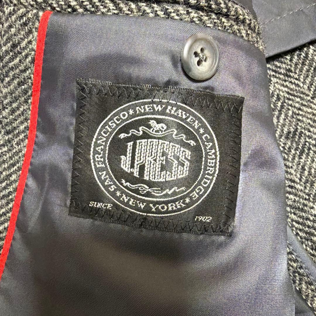 ジェイプレス　テーラードジャケット　ヘリンボーン　Sサイズ　くるみボタン