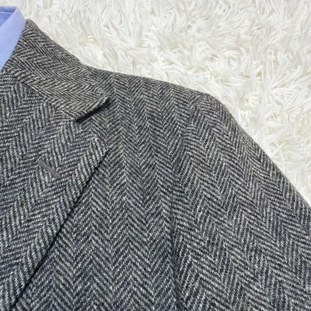 ジェイプレス　テーラードジャケット　ヘリンボーン　Sサイズ　くるみボタン