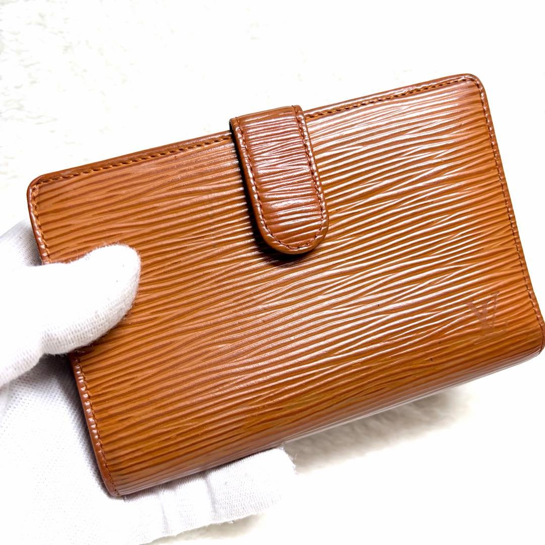 美品　LOUIS VUITTON ルイヴィトン エピ 財布 ブラウン　がま口