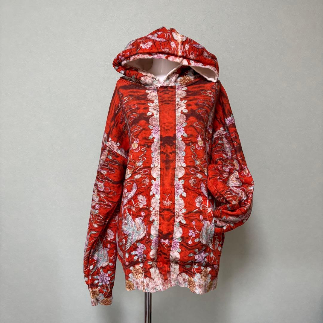 AHCAHCUM あちゃちゅむ　刺繍プリント　BIGパーカー