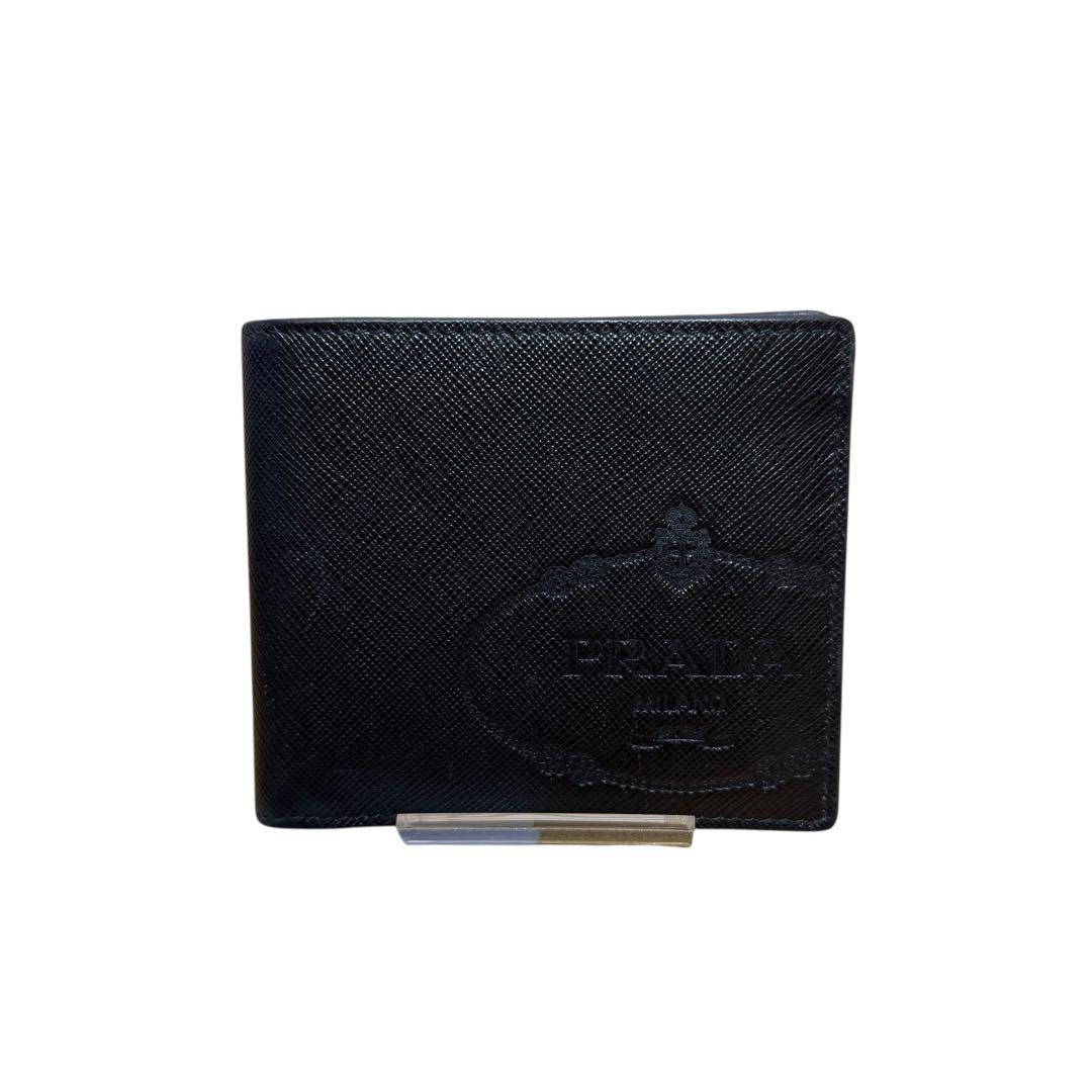 ✨希少✨美品✨PRADA プラダ　二つ折り財布　2M0513 黒　ブラック