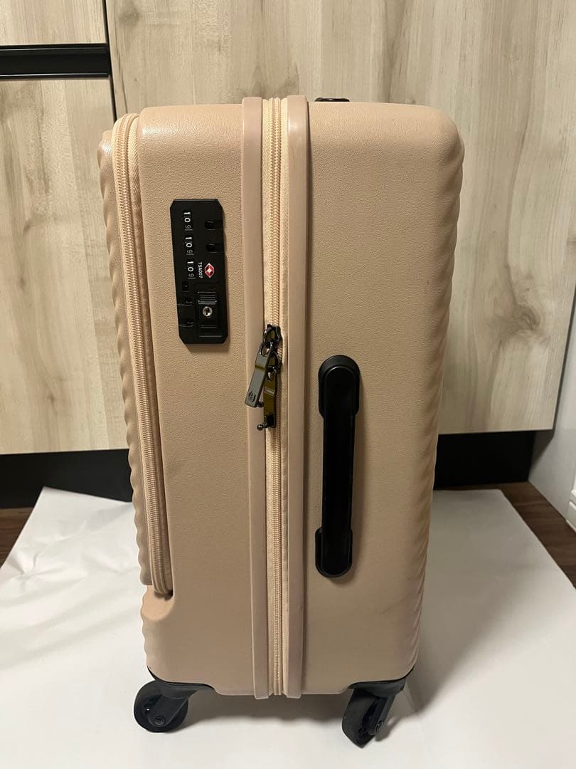 ハントマイン　スーツケース　フロントポケットダリアベージュ　機内持ち込み