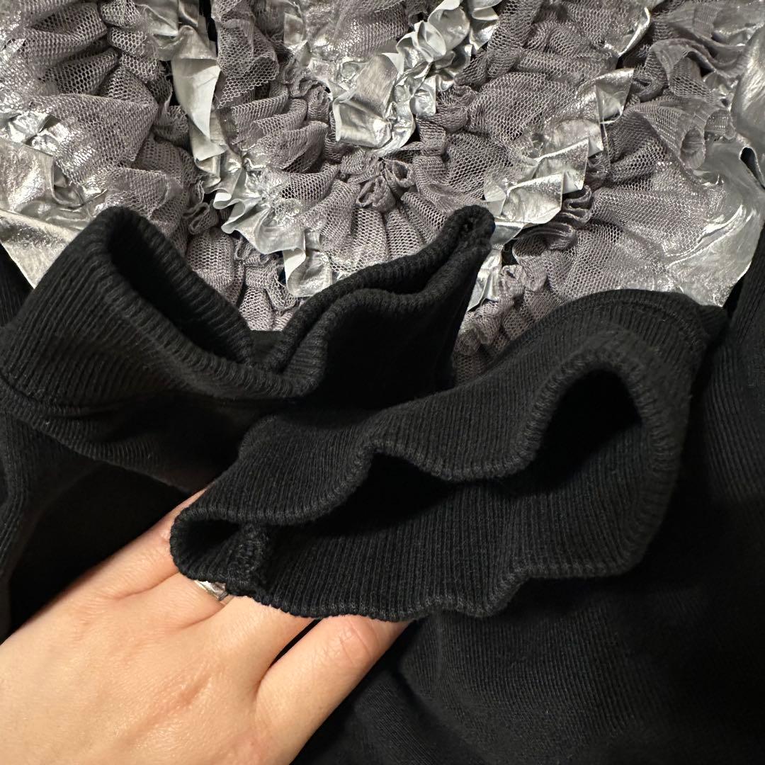 【美品•完売品】POPPY HEART TULLE SWEATSHIRT 黒