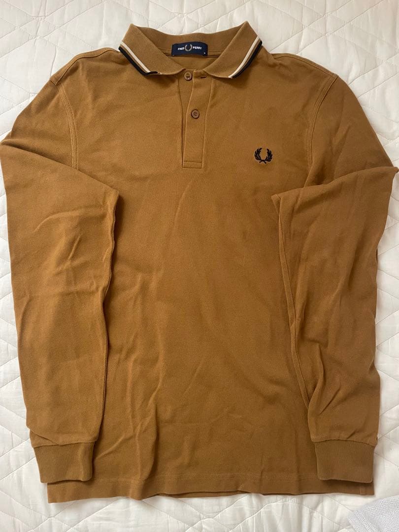 フレッドペリー　ポロシャツ　キャメル