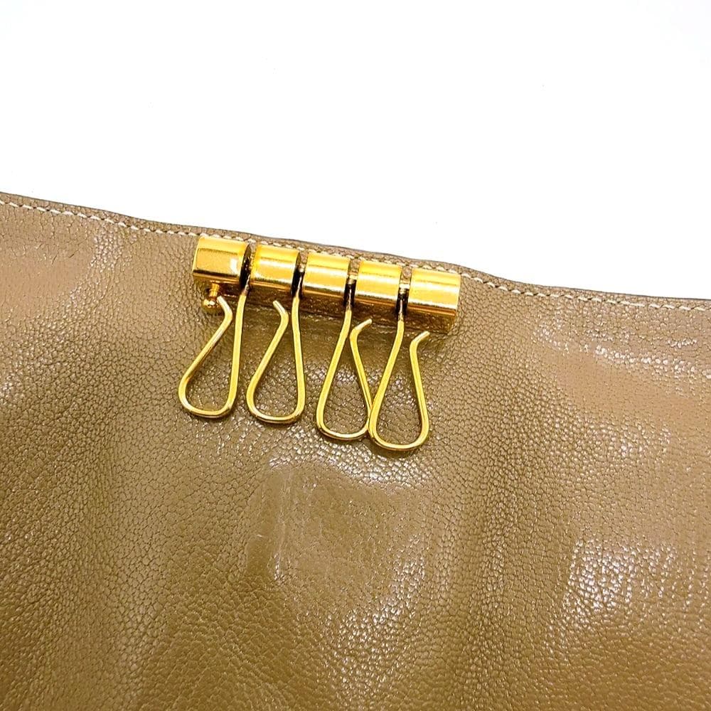 ◇エルメス◇レザー/ベアン/エトゥープ/4連キーケース/刻印:Z/ブランド