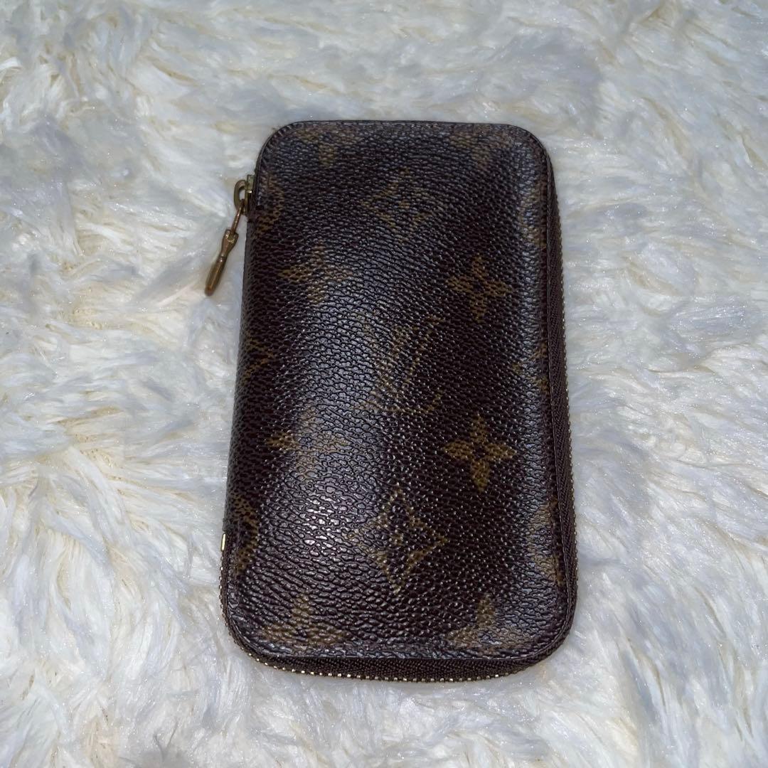 【希少】ルイヴィトン モノグラム ポシェット ラウンドファスナー 6本キーケース