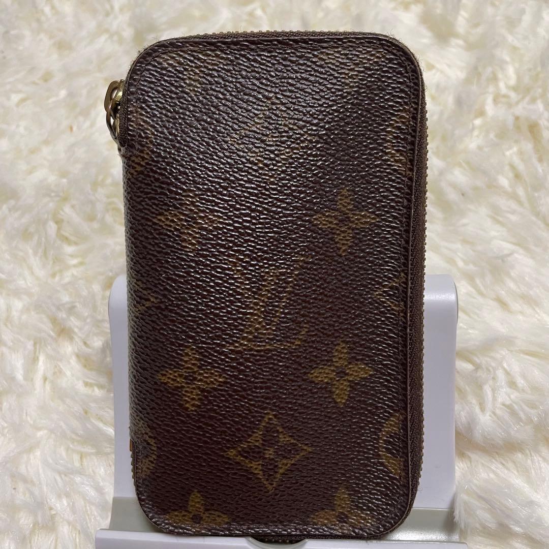 【希少】ルイヴィトン モノグラム ポシェット ラウンドファスナー 6本キーケース