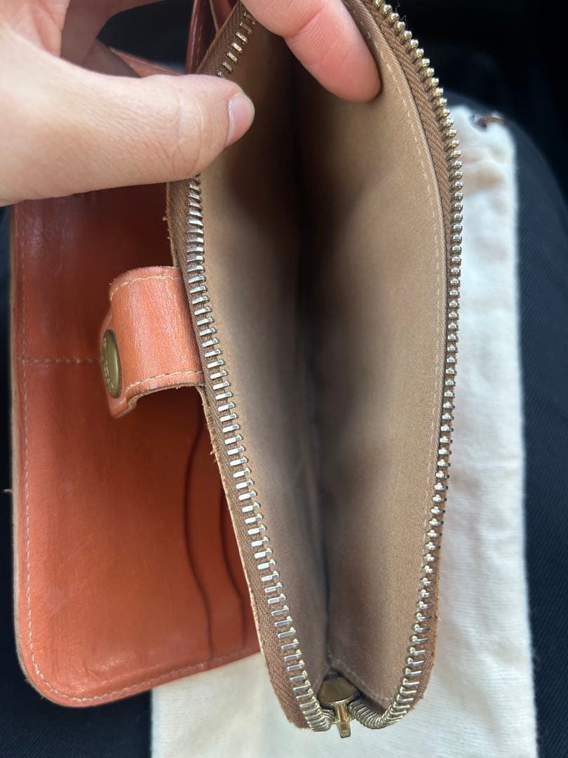 IL BISONTE 長財布 ブラウン 保存袋付き