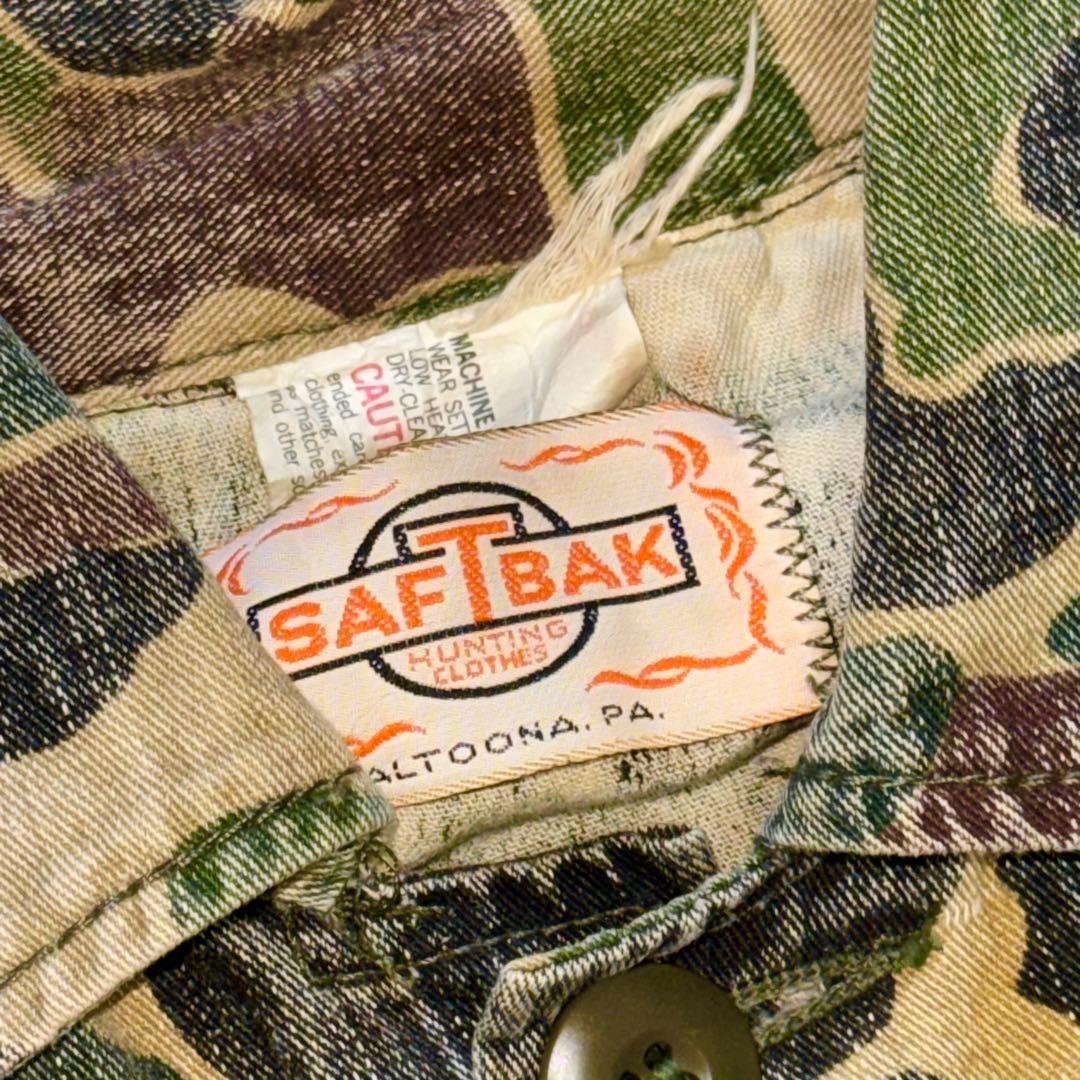 70sUSA製SAFTBAK ダックハンター カモ 迷彩 ハンティングジャケット