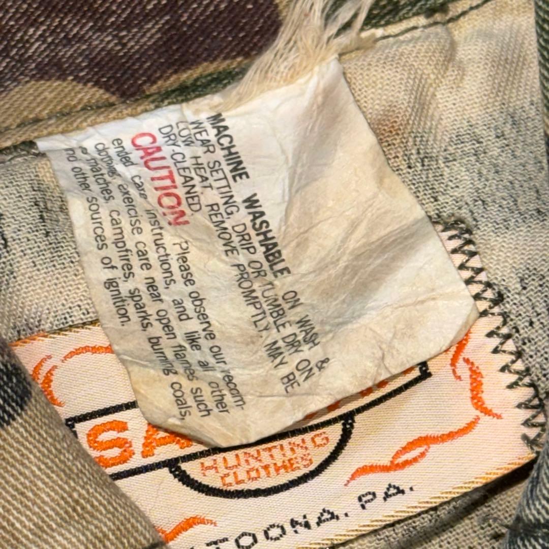 70sUSA製SAFTBAK ダックハンター カモ 迷彩 ハンティングジャケット