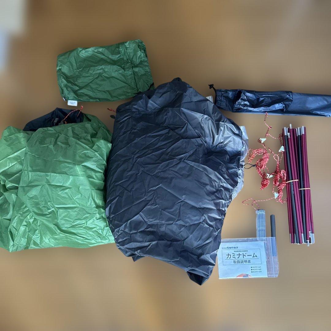 カミナドーム2 山岳テントグリーン➕スリーピングマットfinetrack