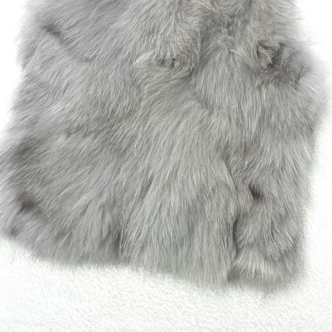 美品✨SUGAR ROSE フォックスファー ベスト ジレ ベージュ フリー