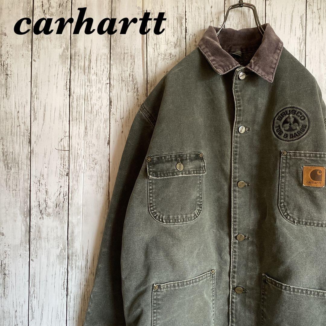 【名作】カーハート ミシガンチョアコート モスグリーン C02 MOS M