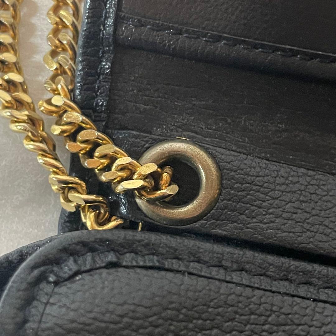 ChristianDior オールレザー　チェーンショルダーバッグ2WAY