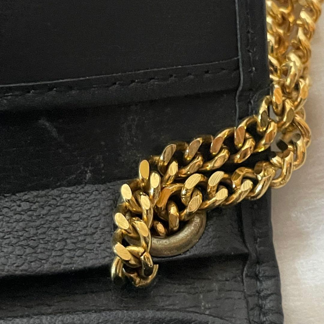 ChristianDior オールレザー　チェーンショルダーバッグ2WAY