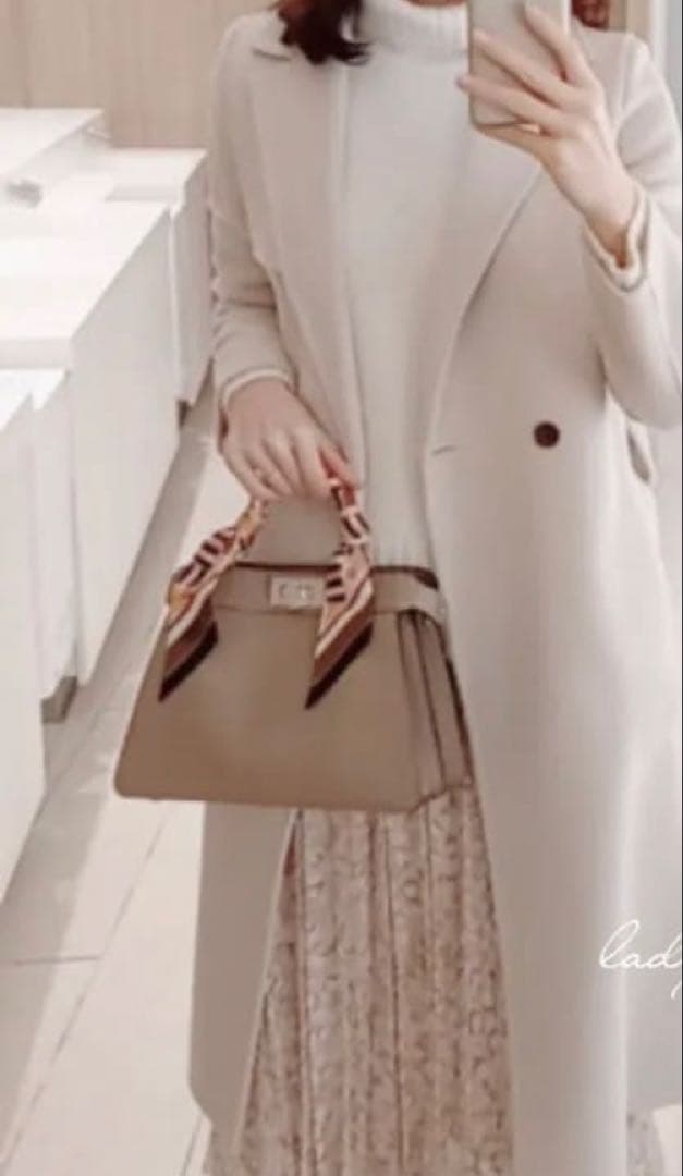 超良品⭐︎22AW エポカ ウールリバーコート ダブルフェイス 38 週末セール