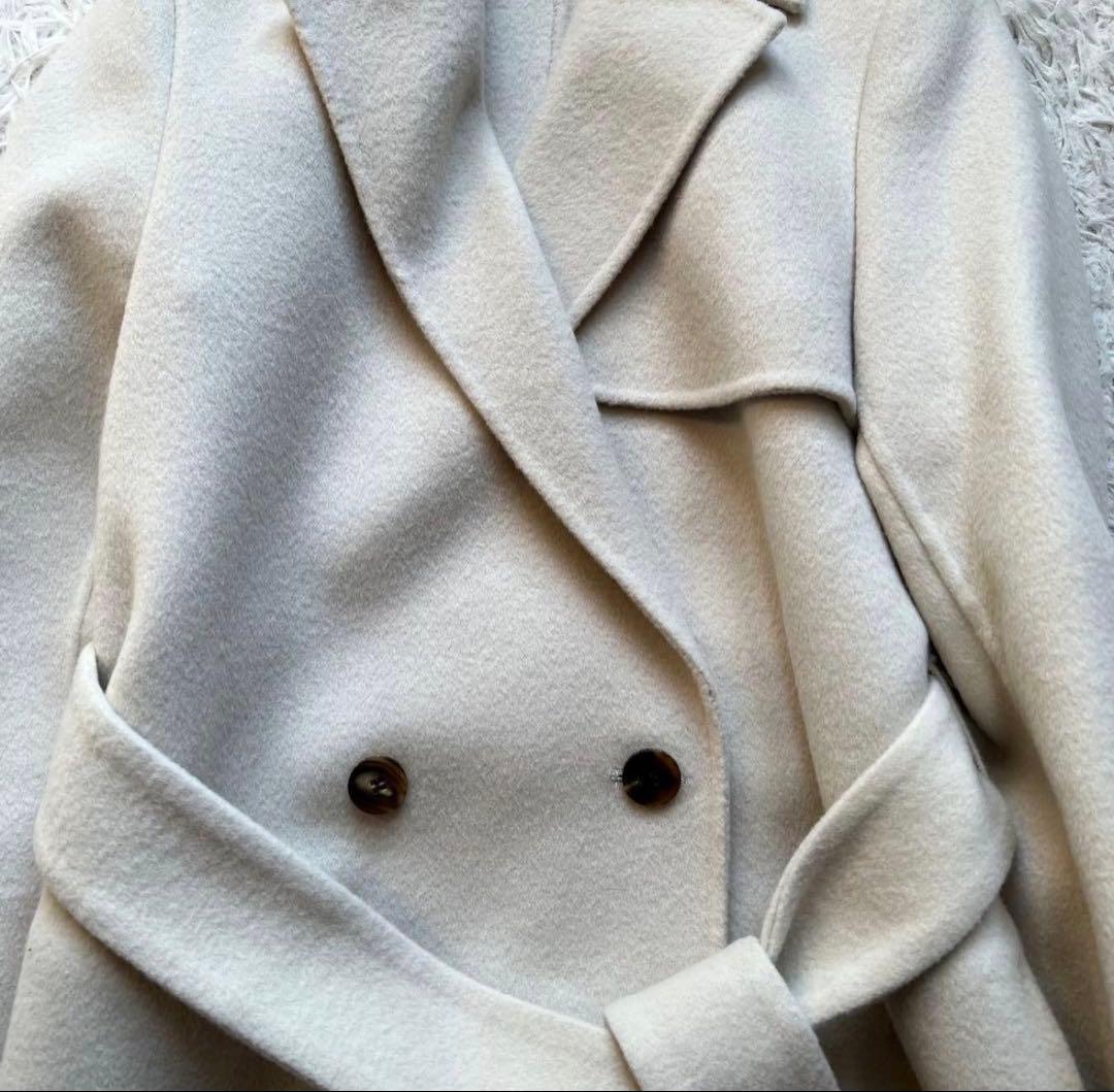 超良品⭐︎22AW エポカ ウールリバーコート ダブルフェイス 38 週末セール