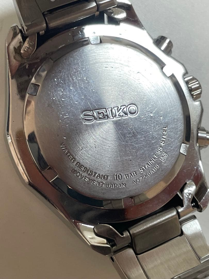 SEIKO ソーラー　クロノグラフ腕時計