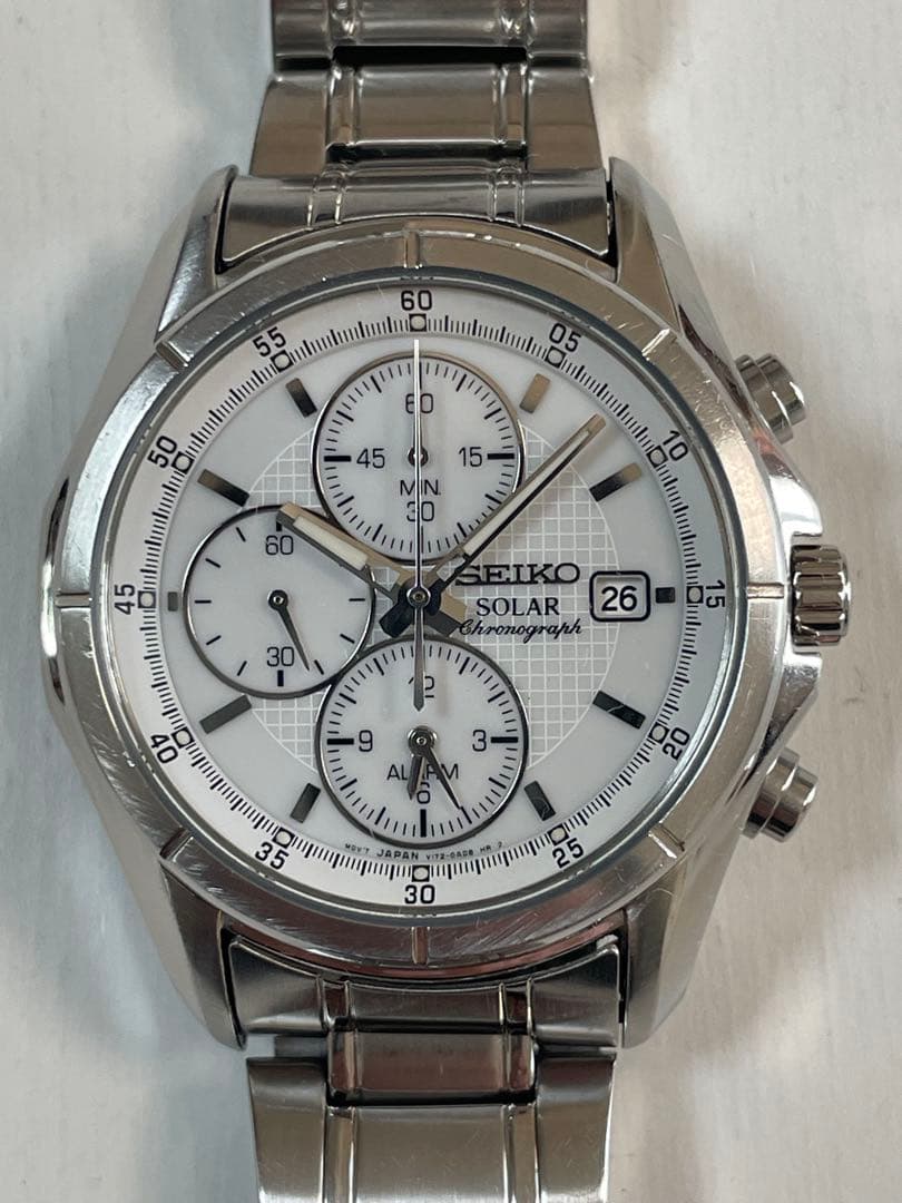 SEIKO ソーラー　クロノグラフ腕時計