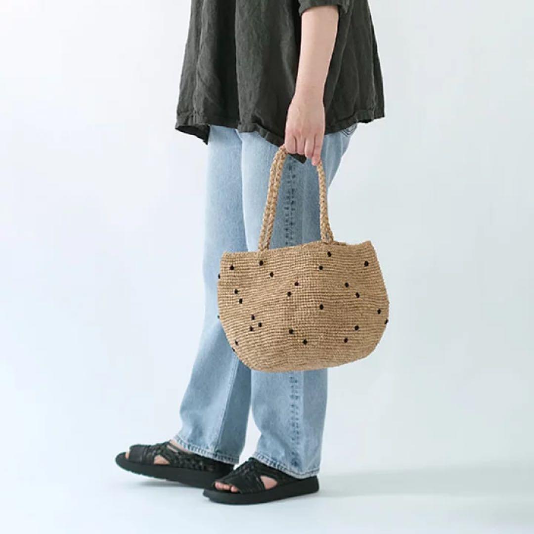 NORO MADRAGUE PLUMETIS POIS M かごバッグ　かぐれ