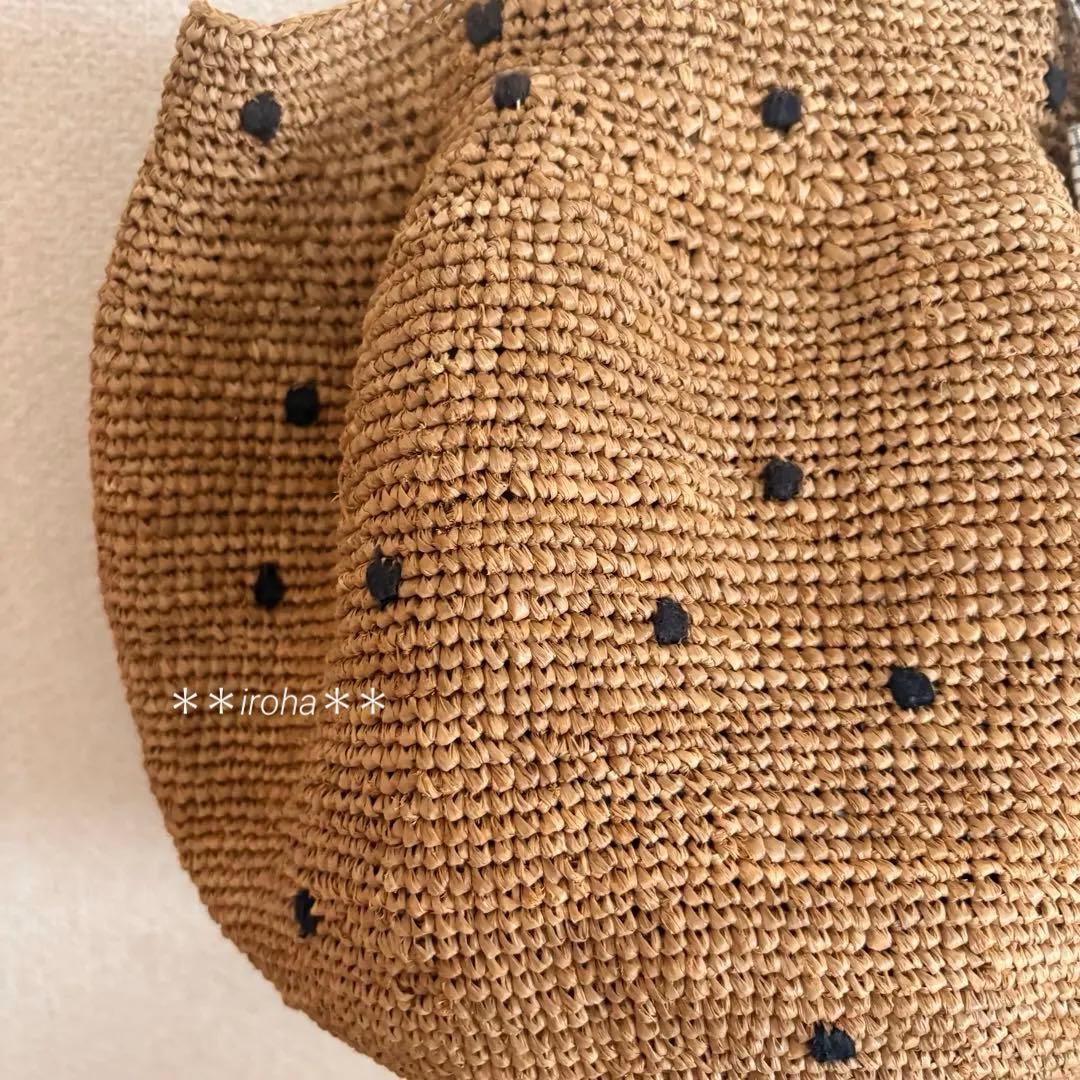 NORO MADRAGUE PLUMETIS POIS M かごバッグ　かぐれ