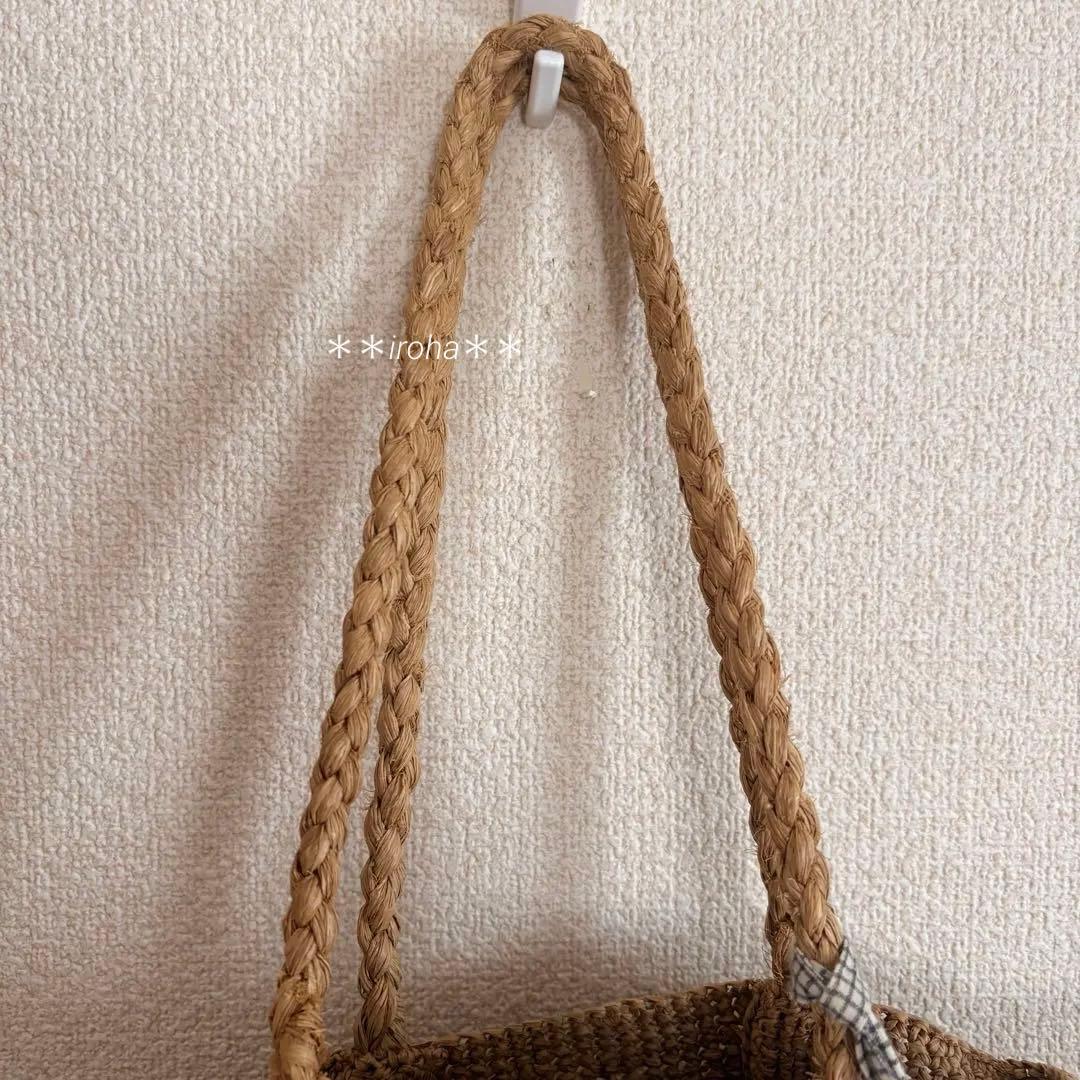 NORO MADRAGUE PLUMETIS POIS M かごバッグ　かぐれ