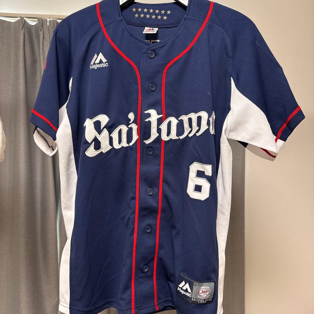 埼玉西武ライオンズ 源田壮亮 6 旧ビジターユニMサイズ サイン入り