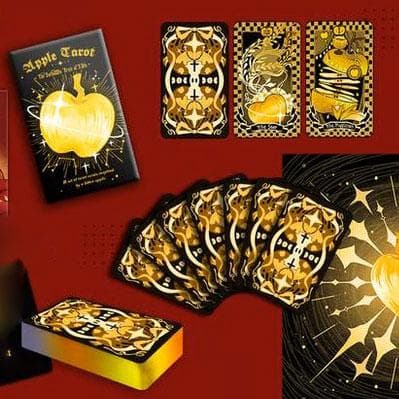【正規品タロットカード】超レア✨可愛いリンゴのデッキ／限定版ゴールデンアップル