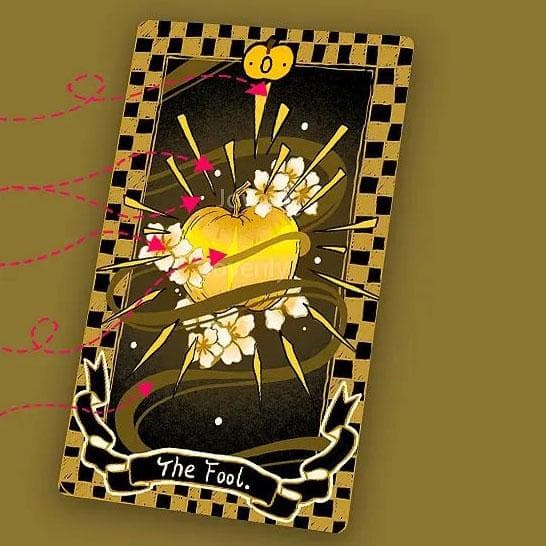 【正規品タロットカード】超レア✨可愛いリンゴのデッキ／限定版ゴールデンアップル