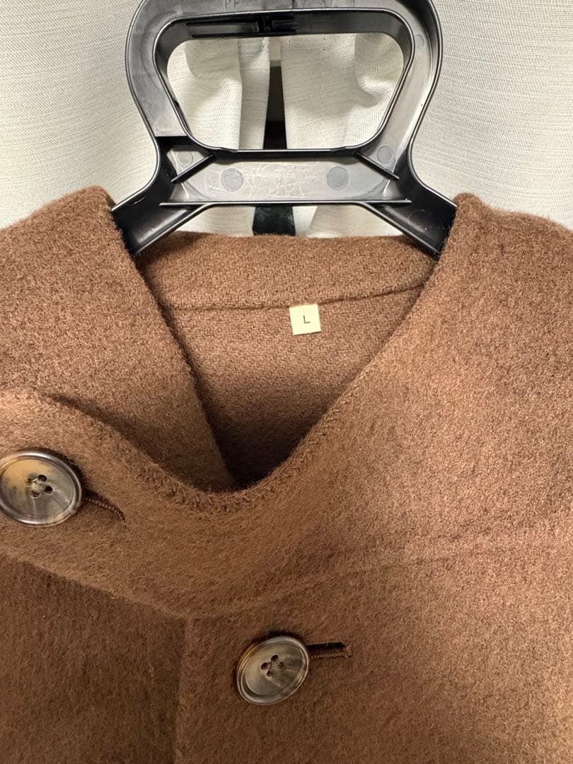 MUJI LABO カシミア混ダッフルコート　L
