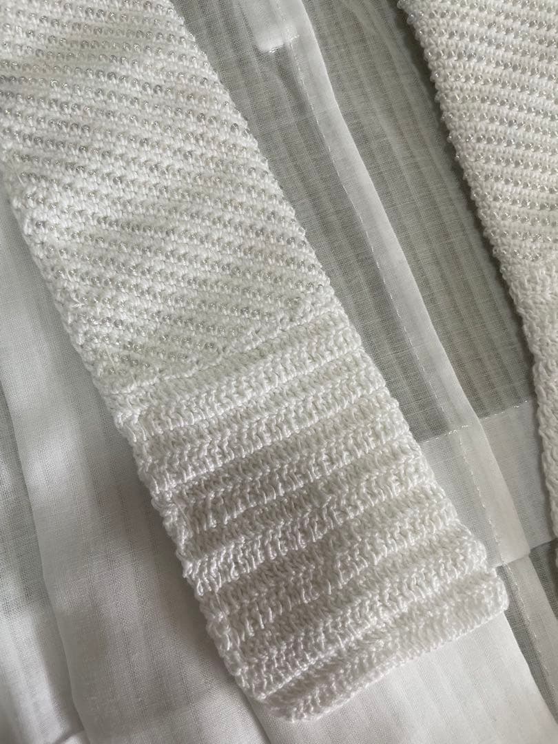 爽竹長襦袢　ビーズ半襟付き