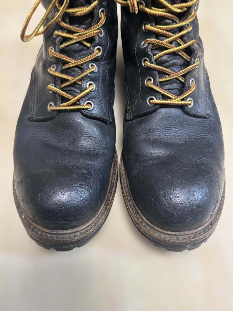 レッドウイング ロガーブーツ 茶芯 60〜70's プリント羽タグ