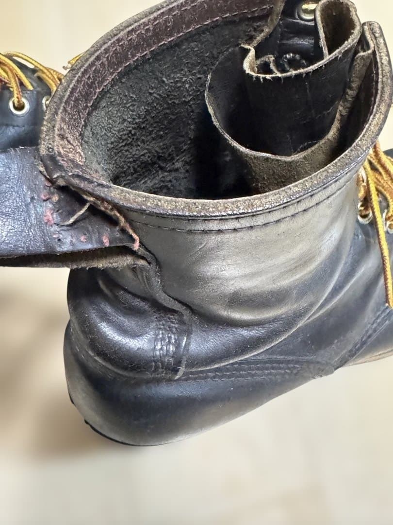 レッドウイング ロガーブーツ 茶芯 60〜70's プリント羽タグ