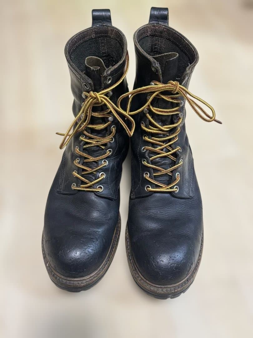 レッドウイング ロガーブーツ 茶芯 60〜70's プリント羽タグ