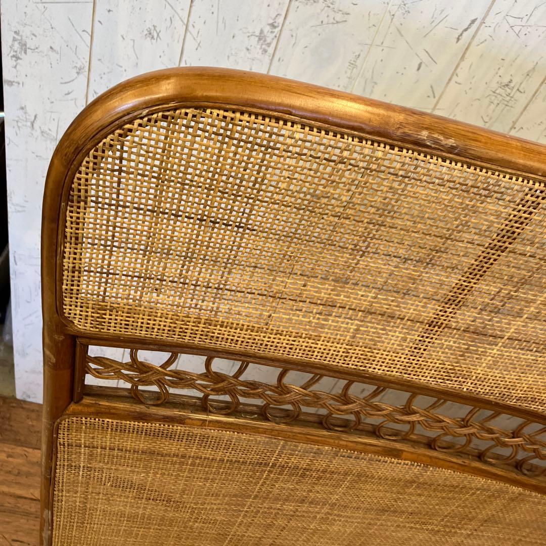 昭和レトロ エスニック ラタンパーテーション 衝立 間仕切り 仕切り 古道具