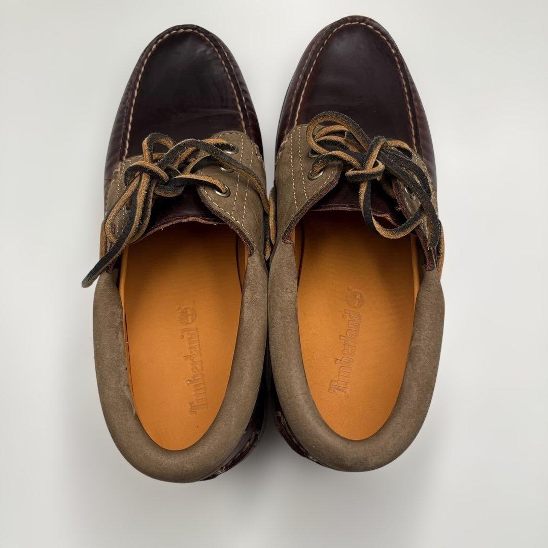 【極美品】TIMBERLAND　3EYE デッキシューズ　革靴　ブーツ　25