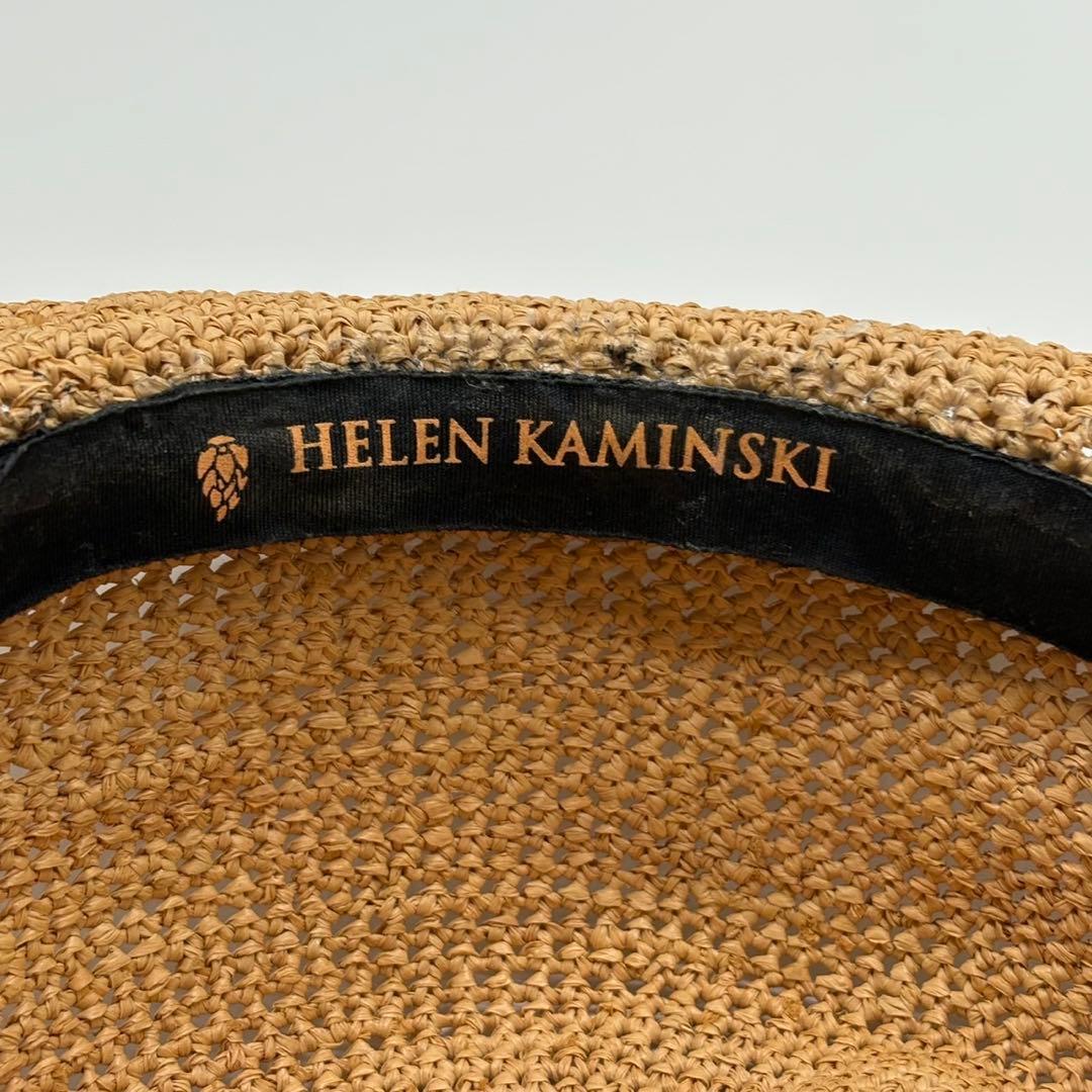 ヘレンカミンスキー　麦わら帽子　ラフィアハット　ナチュラル