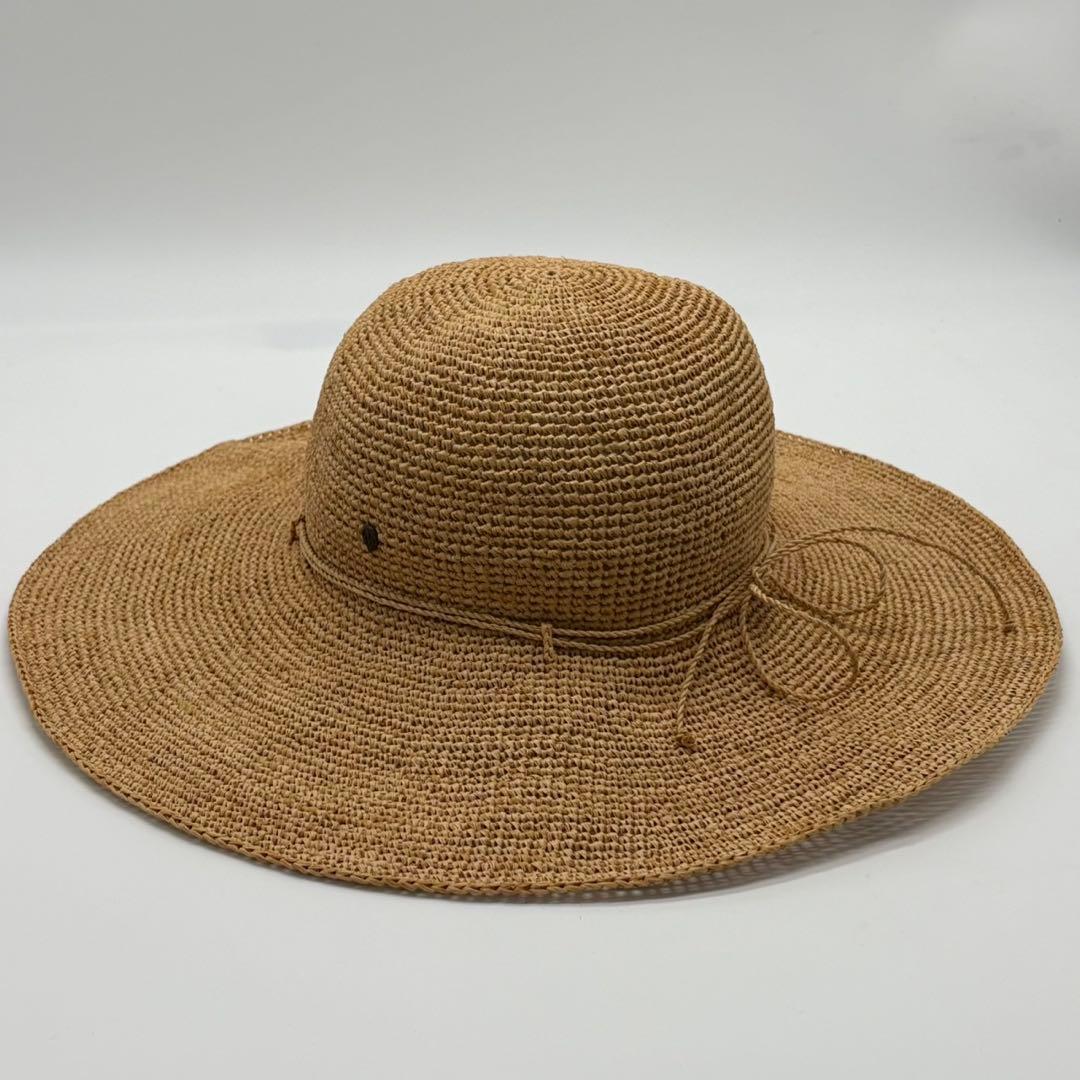 ヘレンカミンスキー　麦わら帽子　ラフィアハット　ナチュラル